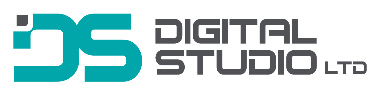 A visual transition of the Martin Edwards Photography logo evolving into the Digital Studios Ltd logo, representing the brand’s shift from a personal business to a creative studio.